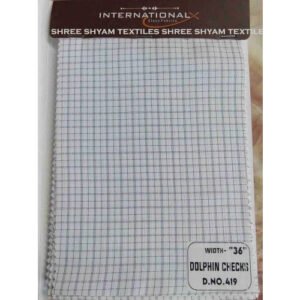 36 Inch Dolphin Checks Fabric