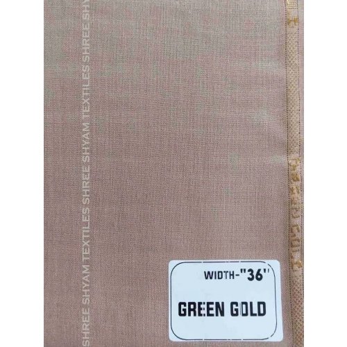 36 Inch Green Gold Fabric