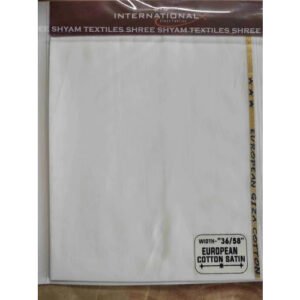 European Cotton Satin Fabric